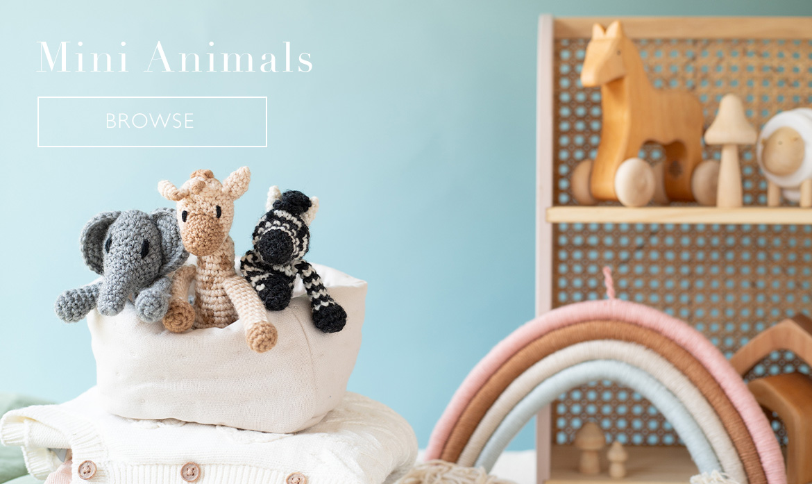 Mini animals toft crochet patterns